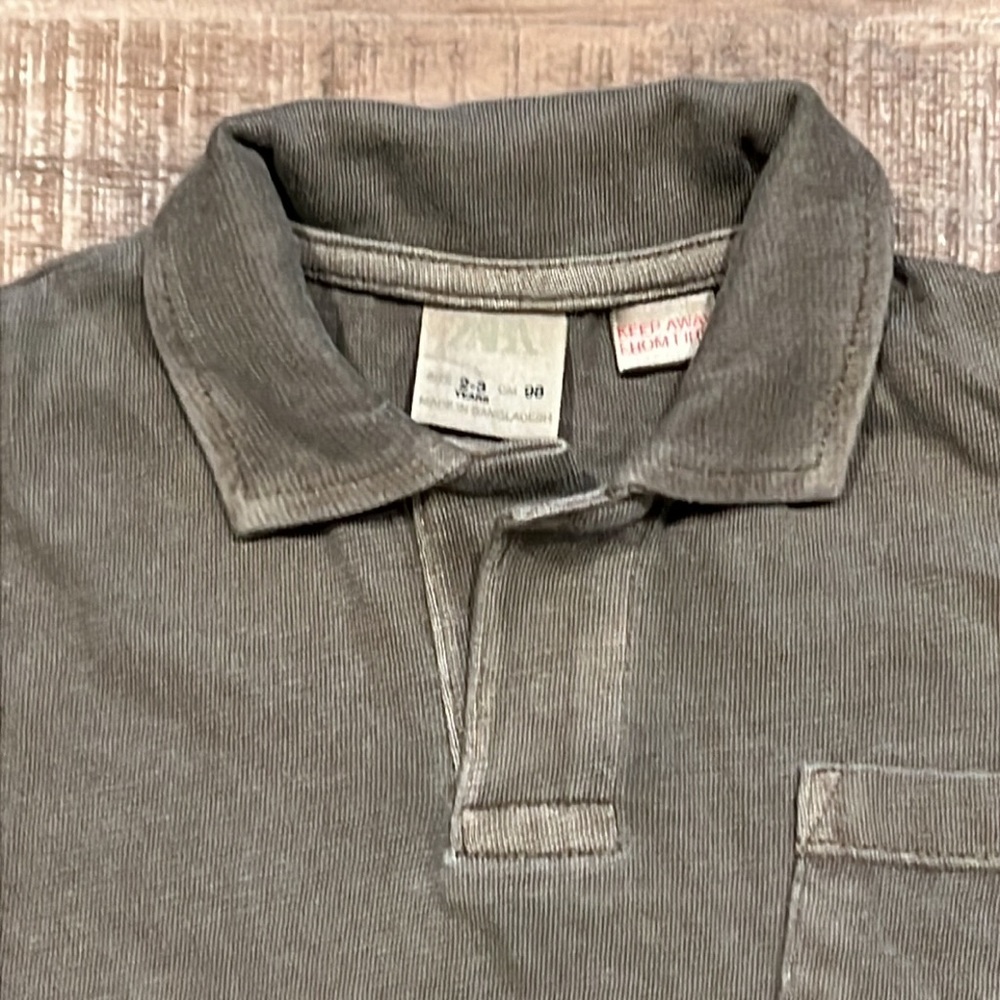 ZARA Short Sleeve Collared Shirt - Picture 3 of 8